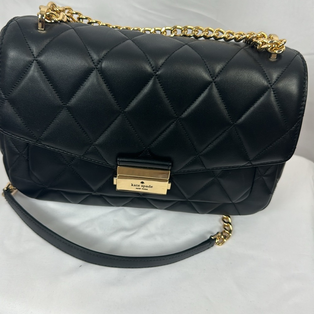 KATE SPADE Carey Small Flap Chain Shoulder Leather Bag